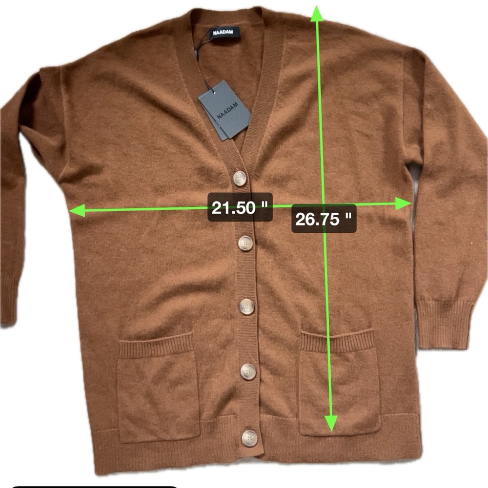 NAADAM - 100% Cashmere boyfriend cardigan - Picture 4 of 4